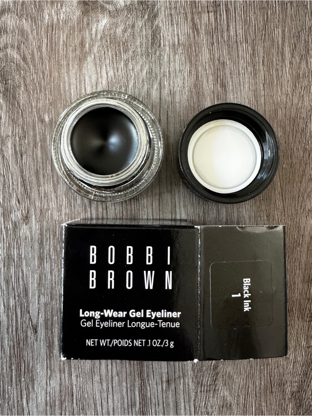 Bobbi Brown Long-wear Gel Eyeliner 1 Black Ink 3g NIB
